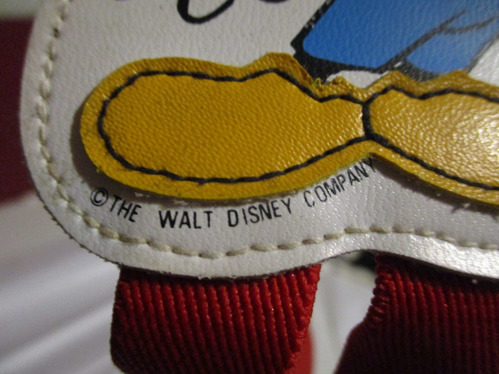 Walt Disney Mickey Mouse Adjustable Child Suspenders red vintage 1980s