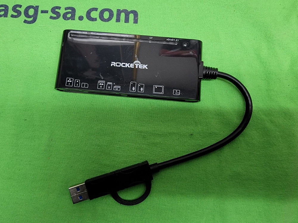 7-IN-1 Multi Card Reader, Rocketek Type C Memory Card Reader for SD/SDXC/SDHC/M