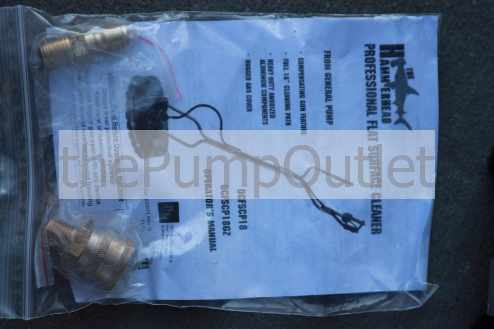 General Pump 18" Hammerhead Surface Cleaner with Greasable Swivel