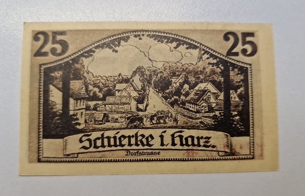 25 Pfennig 1921 Excellent Condition Old BANKNOTE Germany