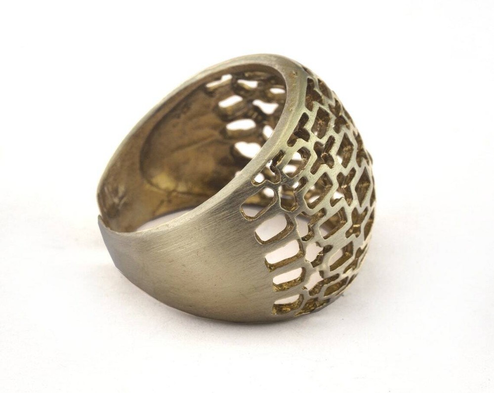 Adjustable Ring Raw brass (18mm 8US inner size) 2631