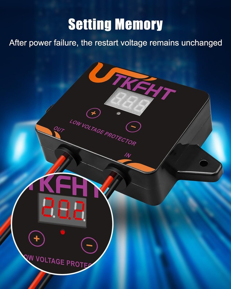 Upgrade DC12-36V Low Voltage Protector, Digital Disconnect Switch, ... Fast Ship