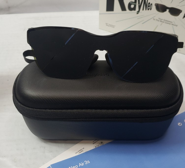 RayNeo - Air 3s AR/XR Smart Glasses with 201" Micro OLED - Dark Gray *Used, Flaw
