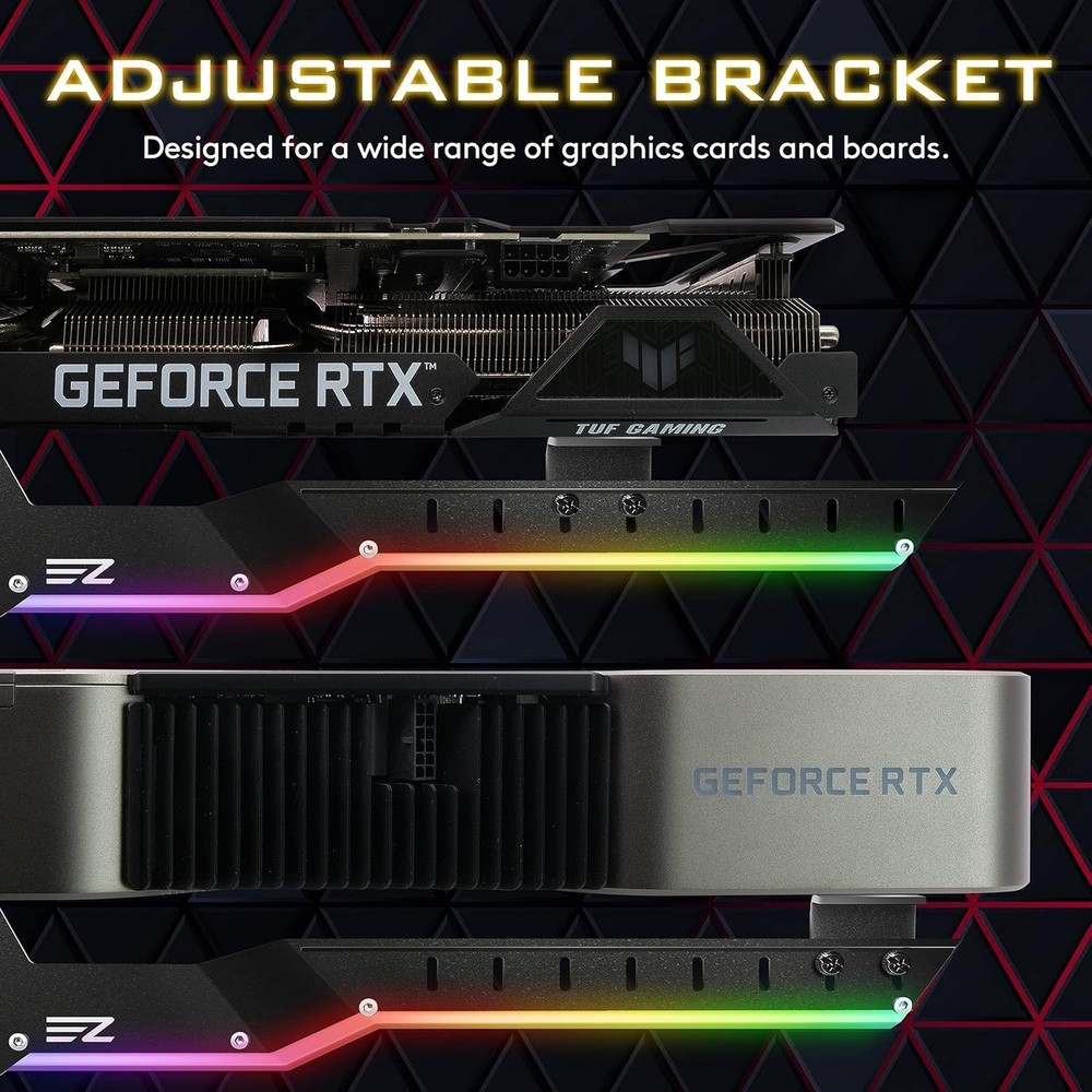 Graphics Card Support Bracket - RX6700, 309EZ-Black