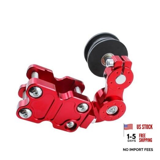 Universal Motorcycle CNC Chain Adjuster Tensioner Modified Accessories Red