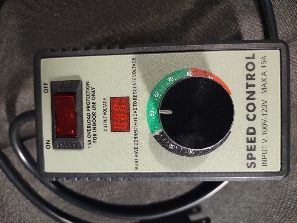 Router Electric Fan Speed Controller 120 Volt 10 Amp Multifunction Plug Digital