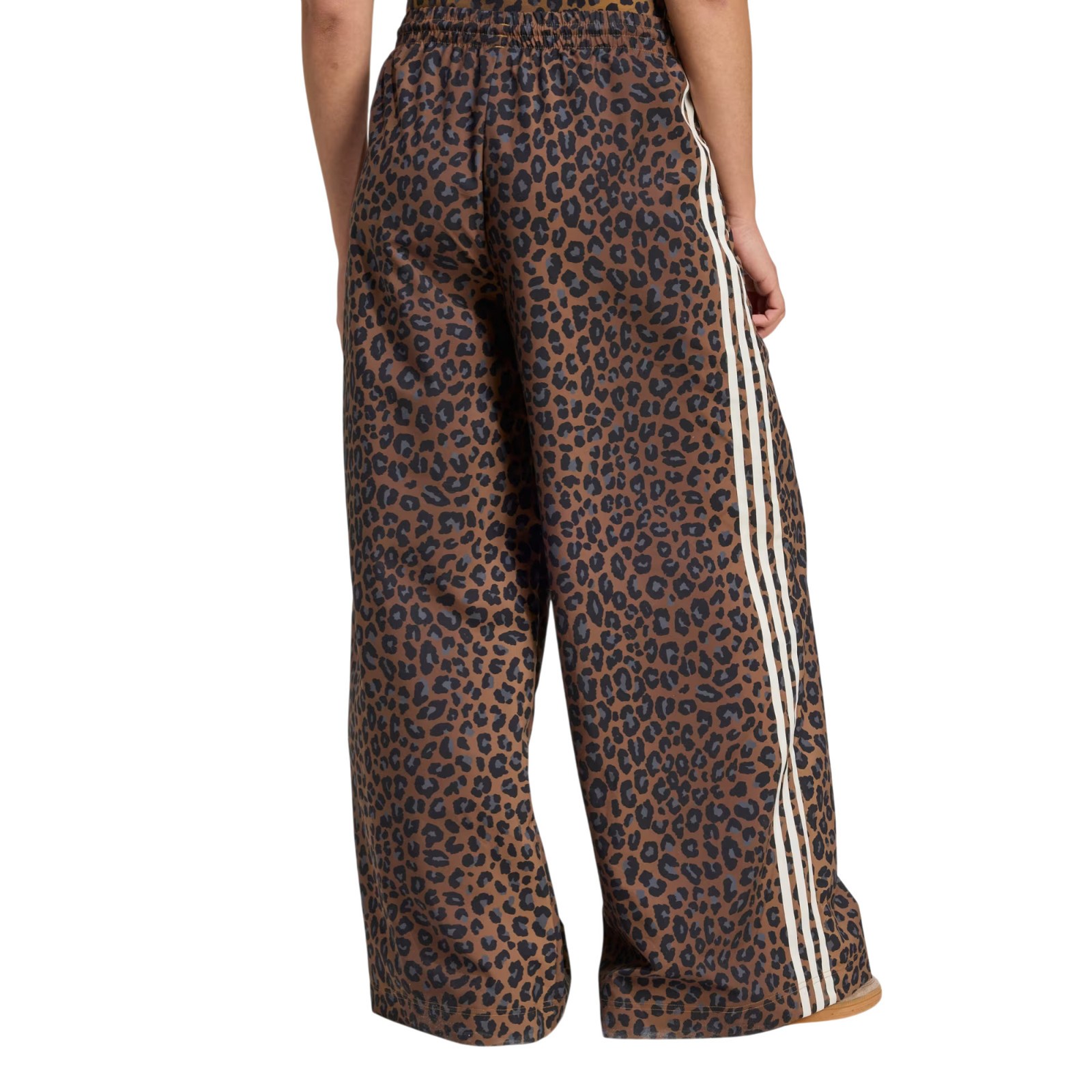 Women's Adidas Originals Multicolor Leopard Firebird Oversized Track Pants New