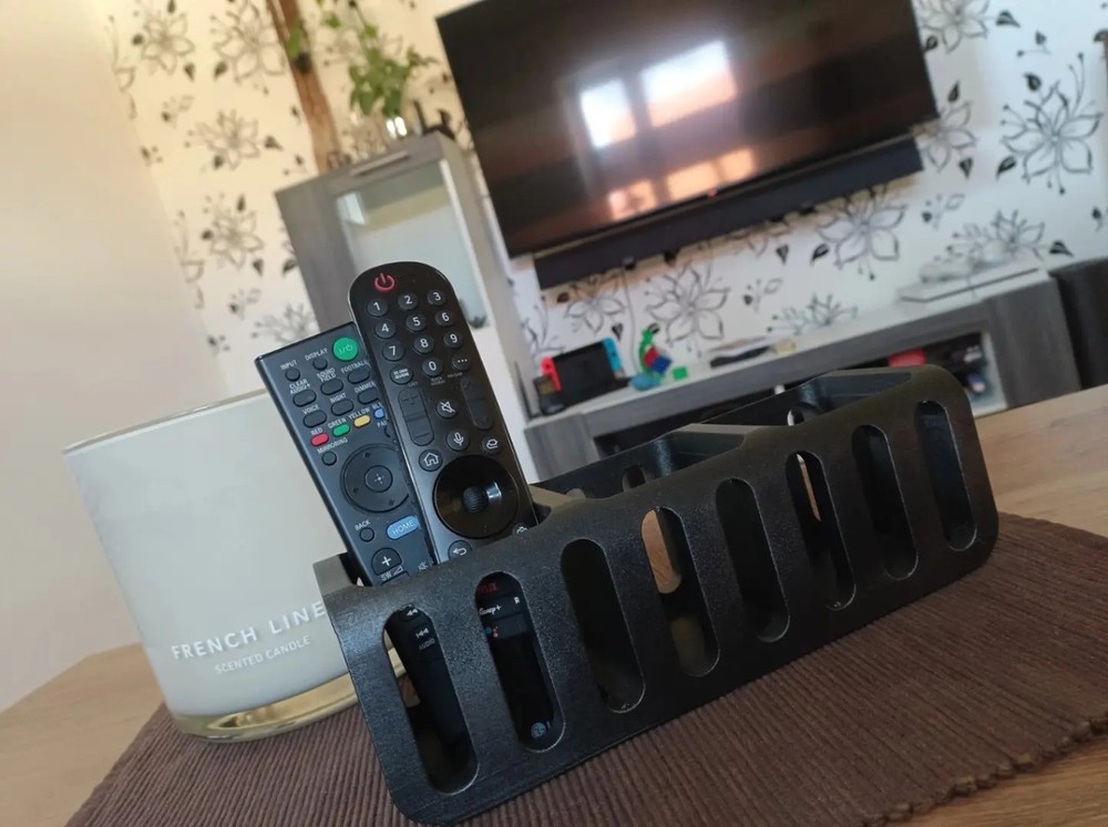 3D Printed Remote Holder Gaming Controller Stand Desktop Storage Caddy Organizer