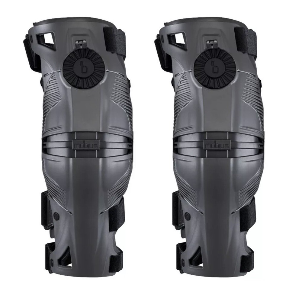 Mobius  X8 Knee Braces  1010504 (Large, Gray/Black) Pair