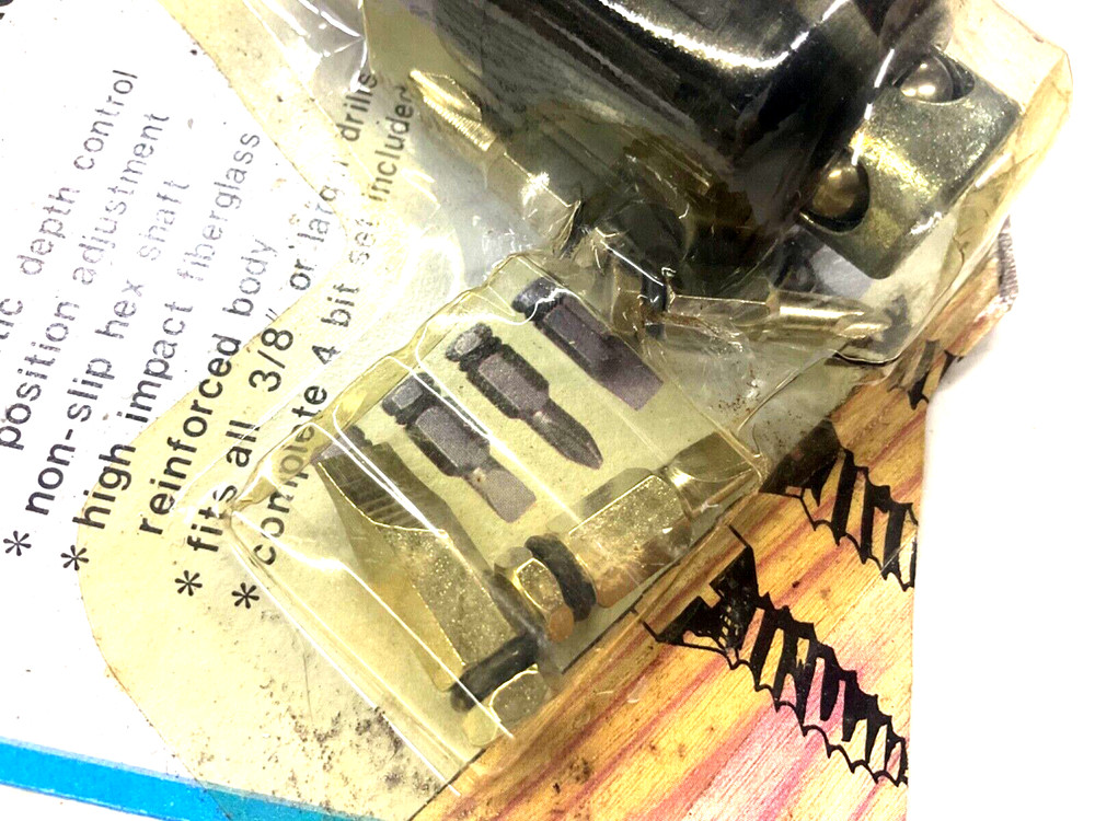 NOS! SCREWDRIVER ATTACHMENT w/ BITS for POWER DRILL