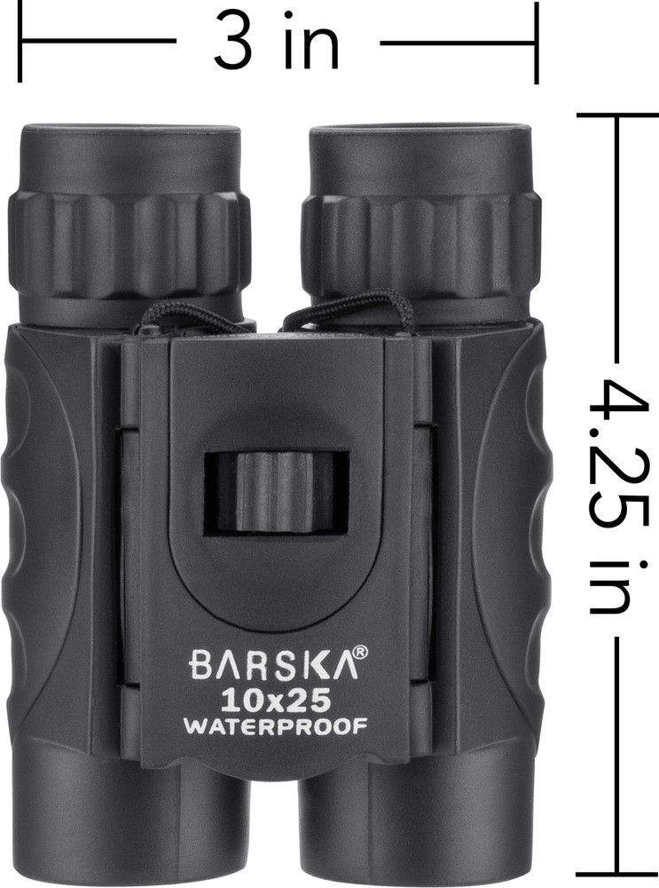 Barska Waterproof Compact Golf Spectating Binoculars, 10x25mm, AB12725