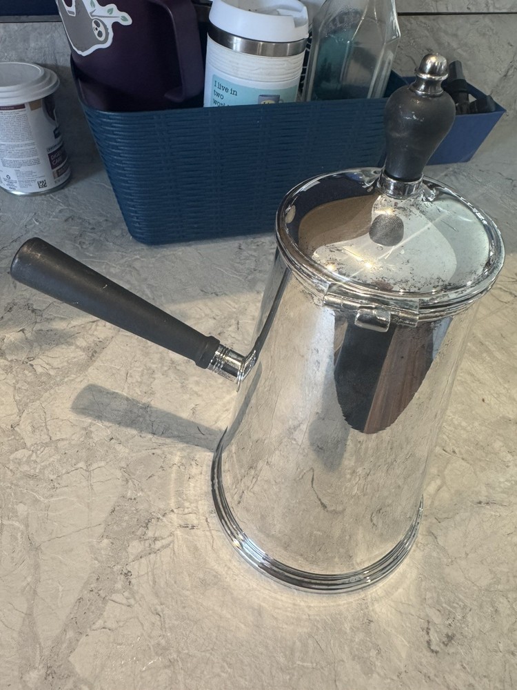 ANTIQUE SHEFIELD SILVER CHOCOLATE/TEA POT-