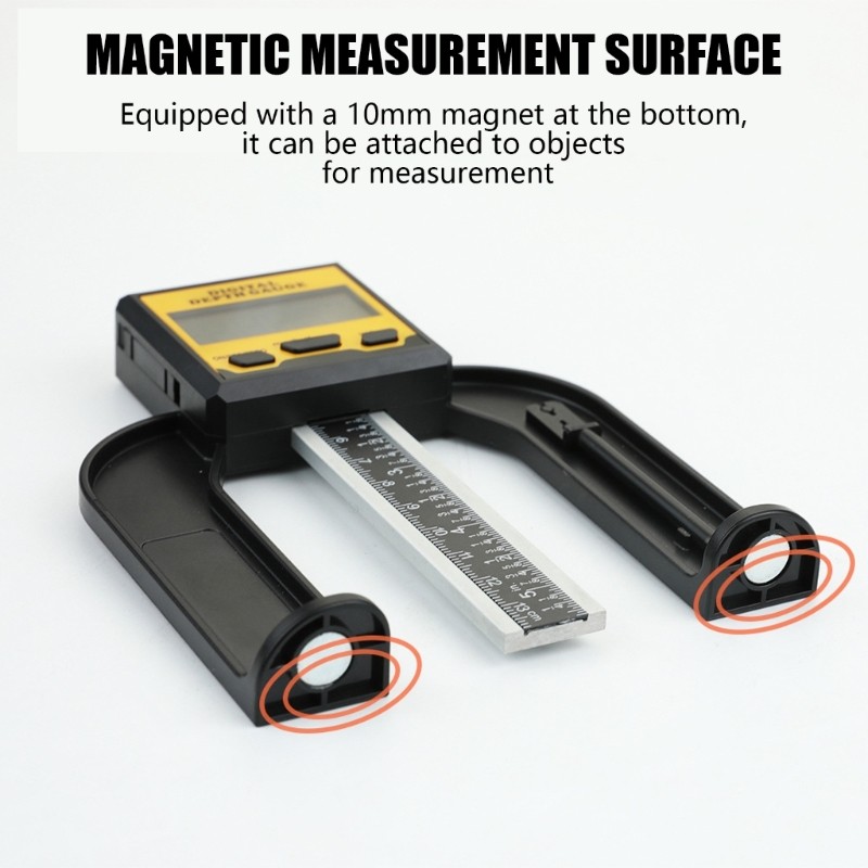 Automatic Shutoff Digital Depth Gauge for Construction Woodworking & Engineering