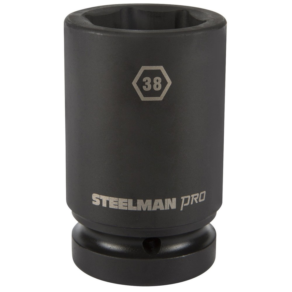 Steelman Pro 1 in. Drive 38mm 6 Point Deep Impact Socket 79294
