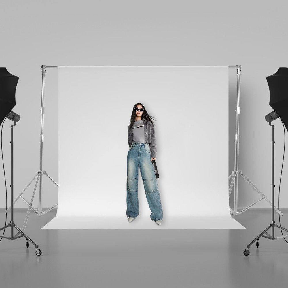 Adjustable Length Photo Video Studio Backdrop Background Support Stand With Bag.