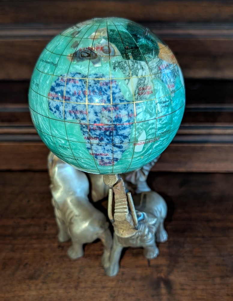 Semi Precious Gemstone Globe Set