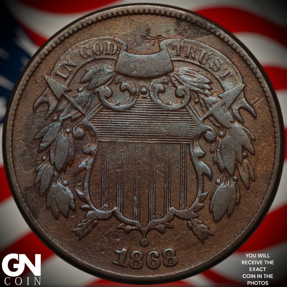 1868 2 Cent Piece A5067