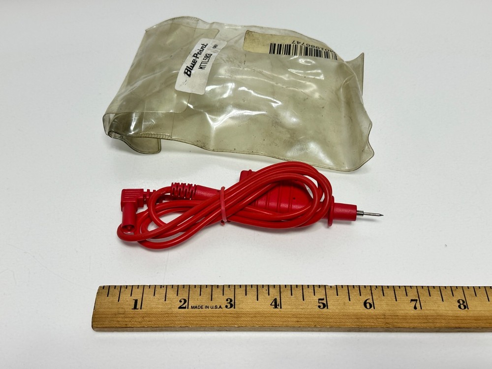 Blue Point LIGHTED LED 48" Test Lead Multimeter Electrical Probe Auto Red (NOS)