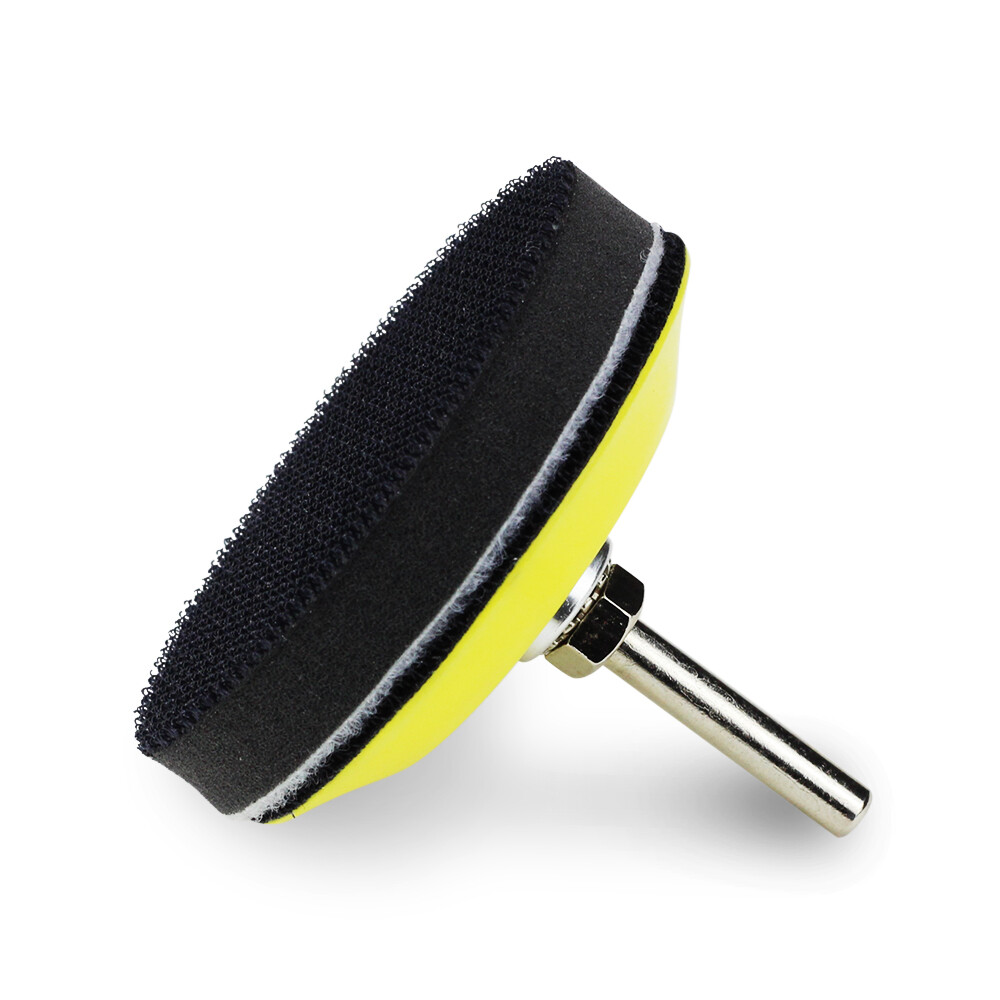 3" Hook and Loop Sanding Disc Backing Pad with Removable Foam Layer - 1/4" Shank