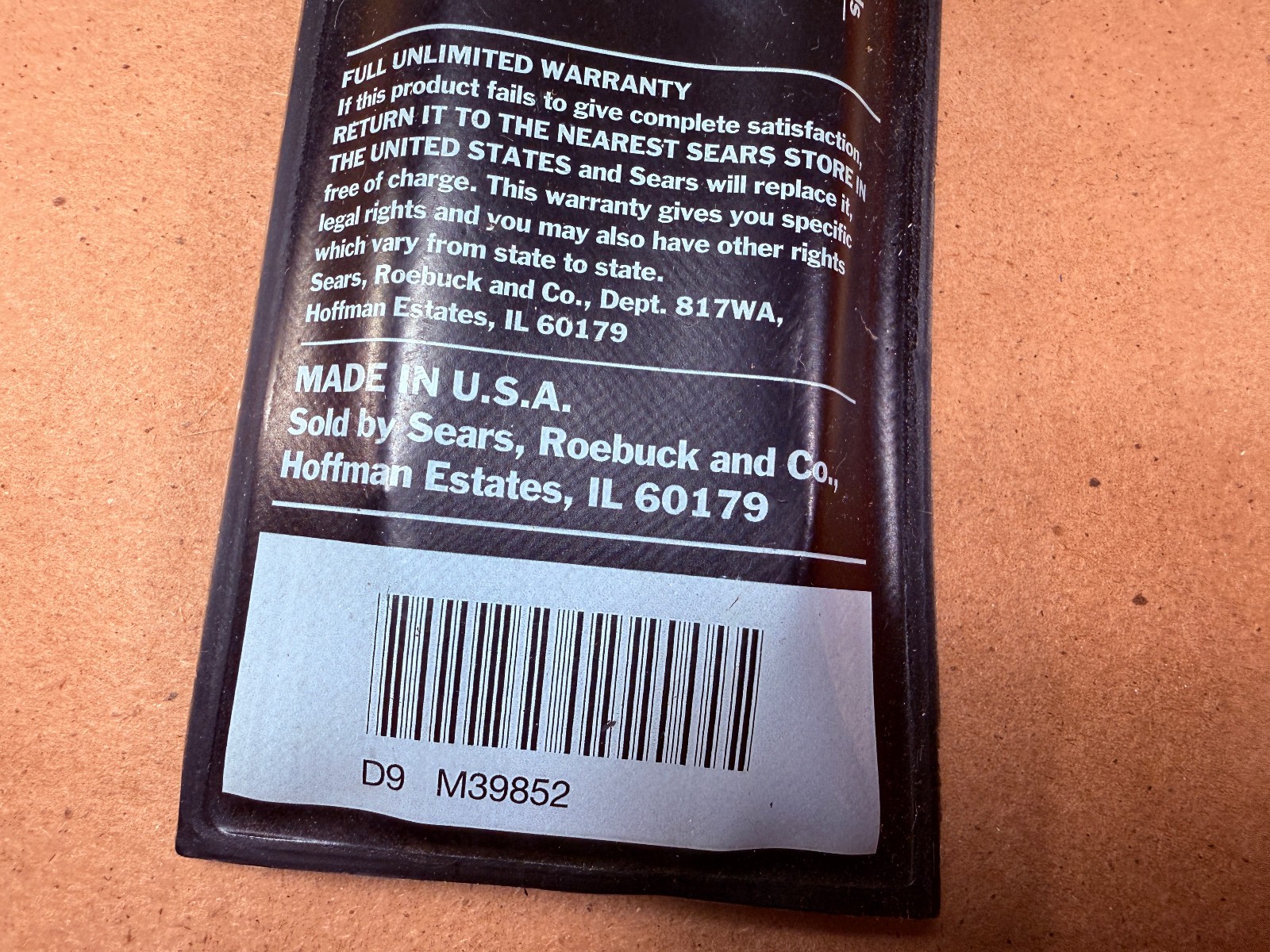 NEW Sears Craftsman USA Nos Torpedo Level 9” 39852 Red Magnetic w/ Pouch