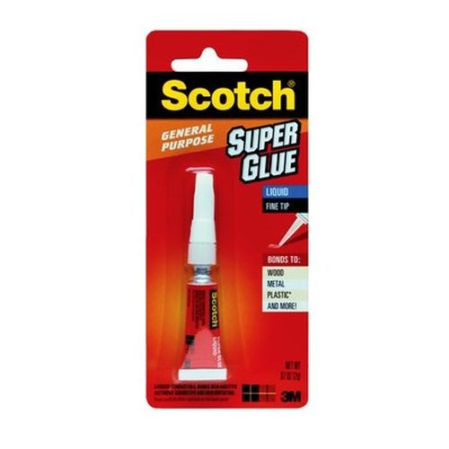 Scotch Super Glue Liquid.07 oz, 1-Pack (AD118D)