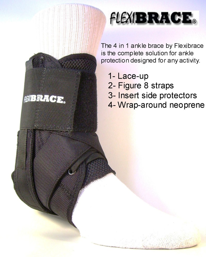 Ankle Brace Support Stabilizer (One Pair!) New by Flexibrace®