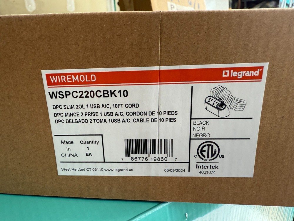 Legrand wiremold WSPC220CBK10