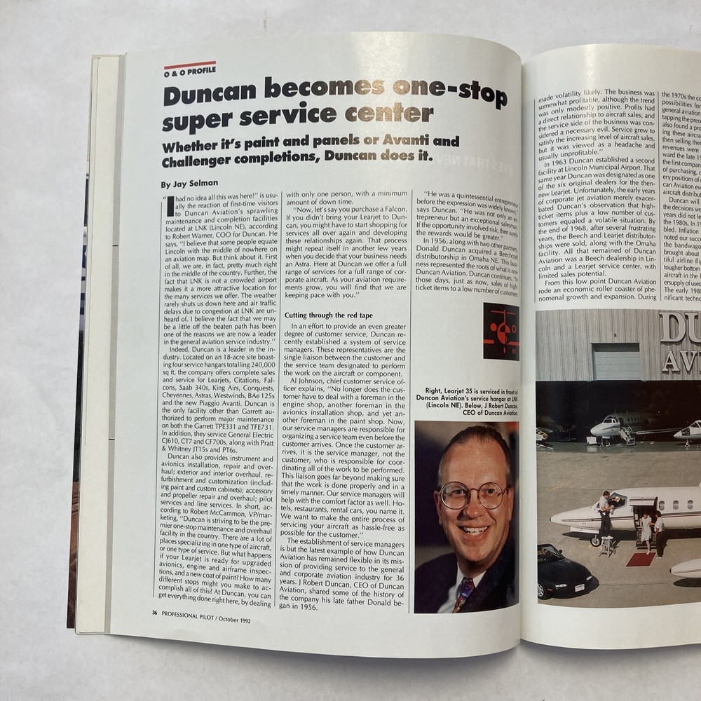 Professional Pilot - October 1992 Issue