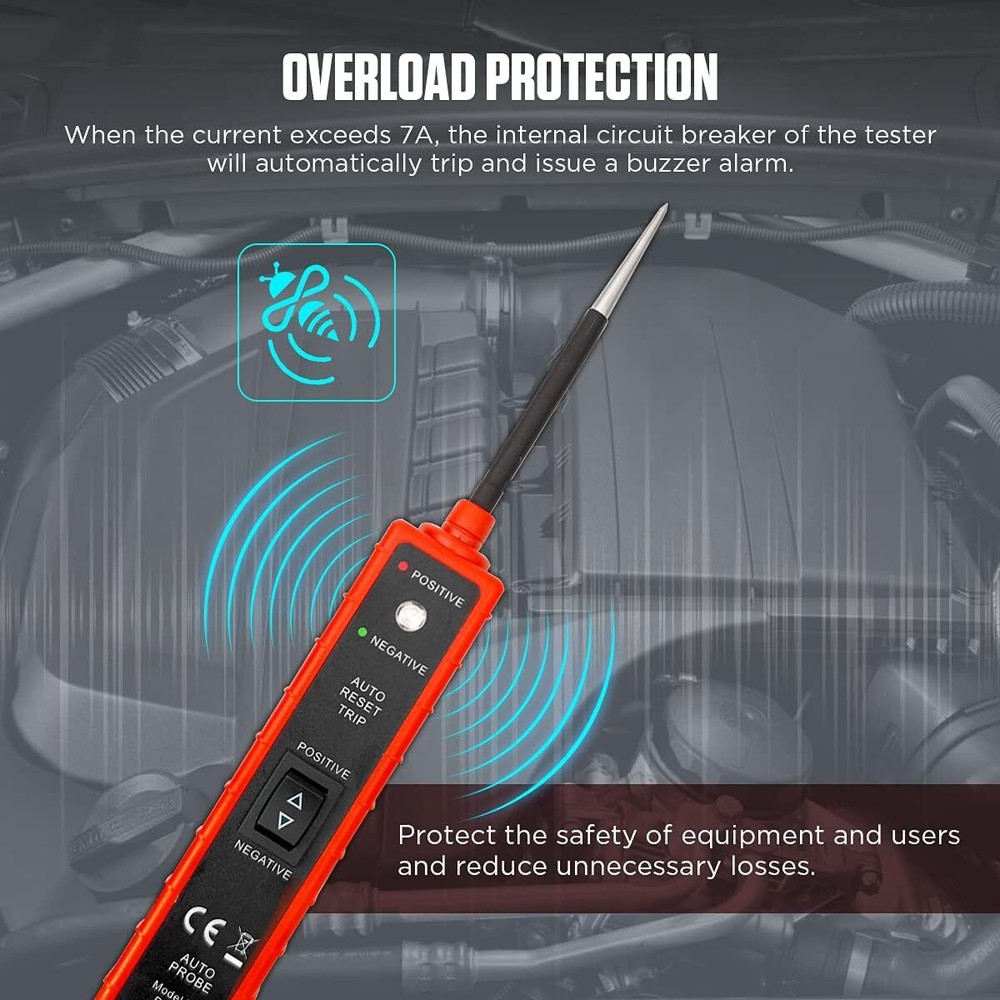 Automotive Electrical Tester Digital Power Probe Circuit Test Device System