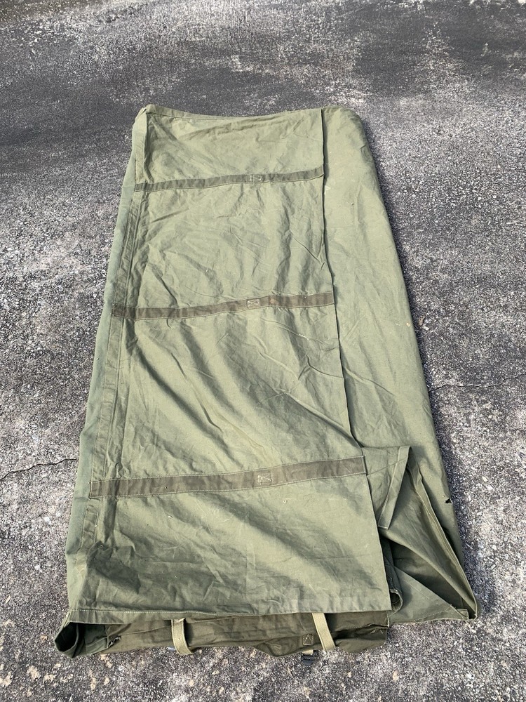 ORIGINAL 1943 WWII US ARMY OFFICER Canvas M1935 BEDDING ROLL- Named