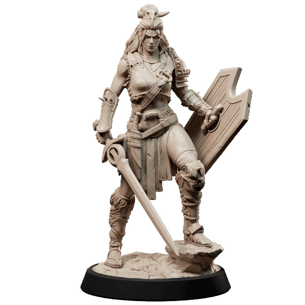 D&D Nala Female Gladiator Mini 32mm Scale TTRPG