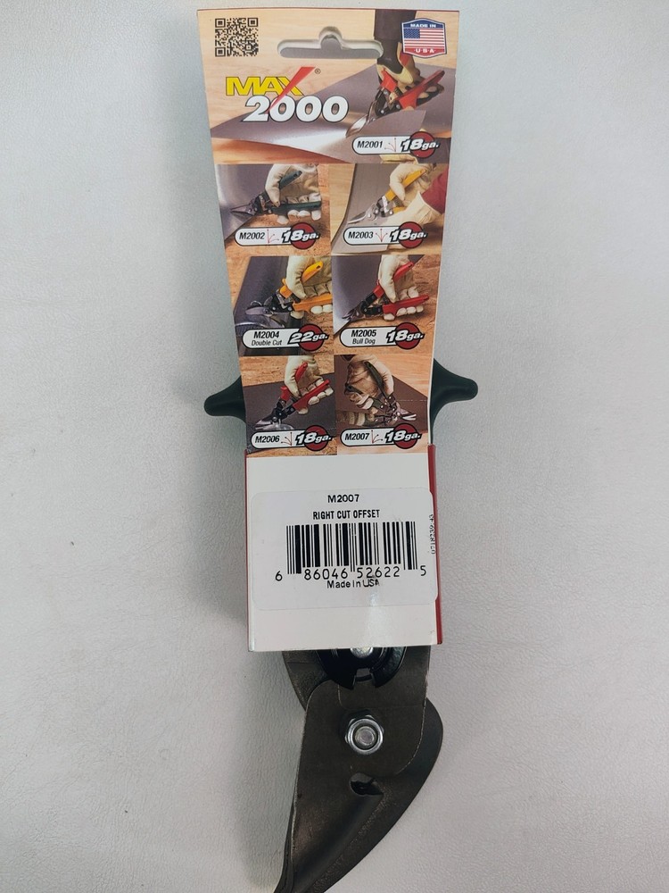 Malco M2007 Max2000 Right Cut Offset Aviation Snip