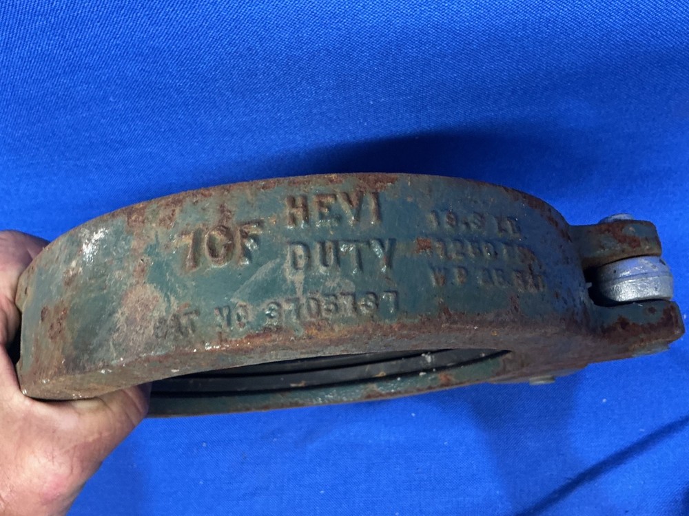 Hevi-Duty 7CF 7” (HD) Concrete Pump Placing Line Snap Clamp Conforms