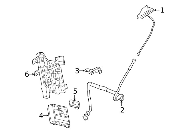 Genuine GM Communication Interface Module Bracket 23389985