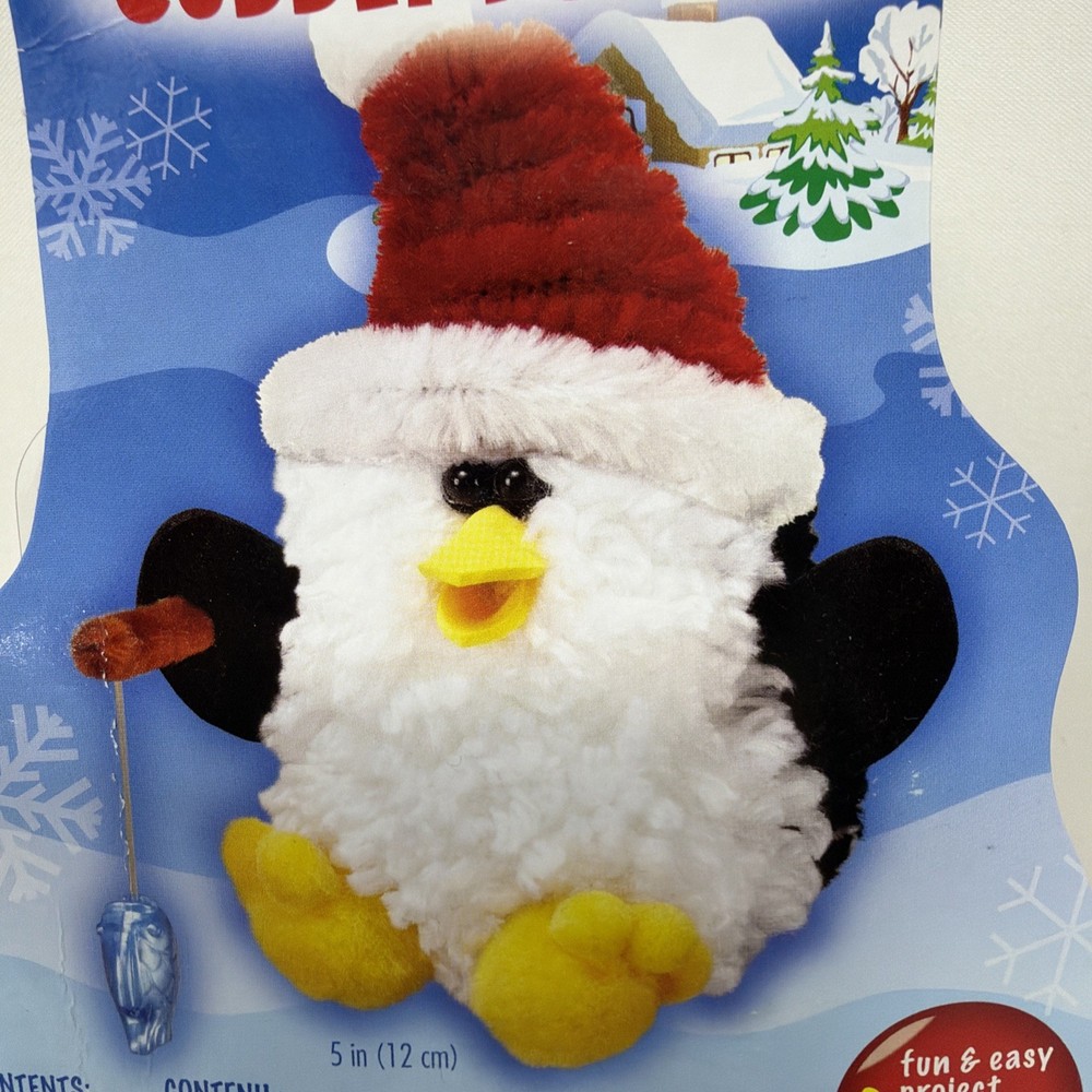 Cuddly Penguin Pom Kit 5 Inch In Size