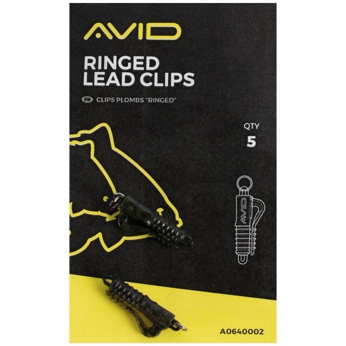 Avid Carp Ringed Lead Clips - 4 Pack Bundle