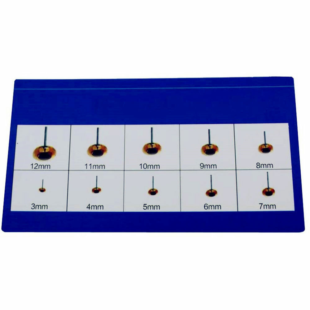 100Pack Amber Glass Eyes Kits For Needle Felting Bears Dolls Decoys Sewing NEW