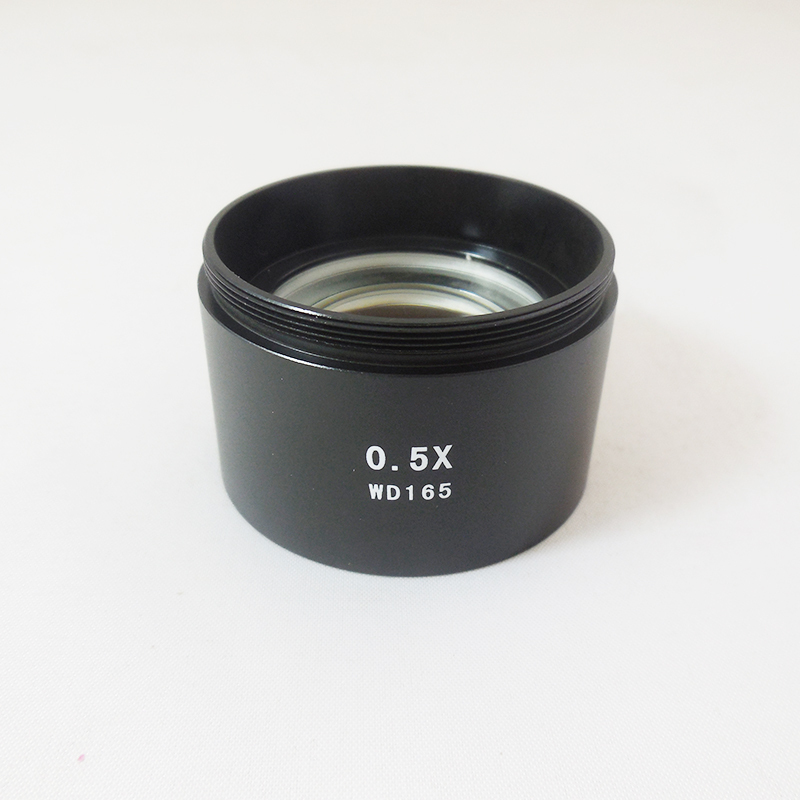 0.5X Stereo Microscope Barlow Auxiliary Objective Lens Thread M48*0.75
