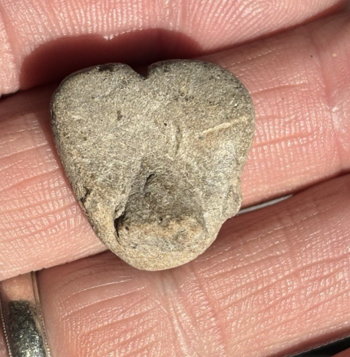 Ancient Pre-Columbian TEOTIHUACAN Pottery Head Obsidian Flakes 500-700 AD Mexico