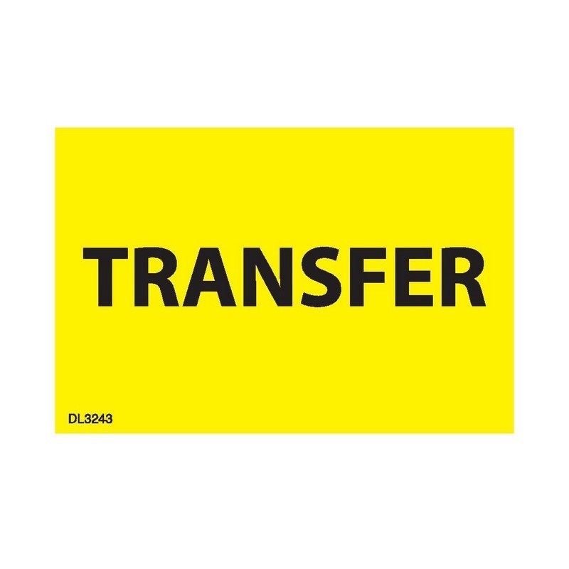 2" x 3" Transfer labels (500 per Roll)