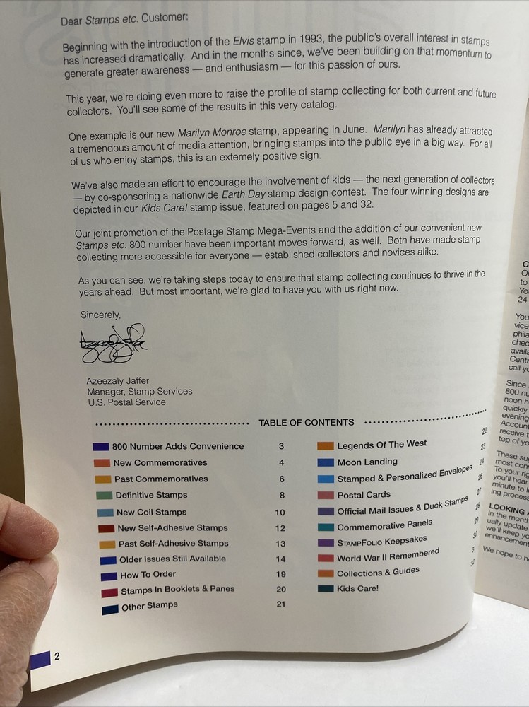 Direct Mail Catalog Marilyn Monroe USPS 1995 April May June