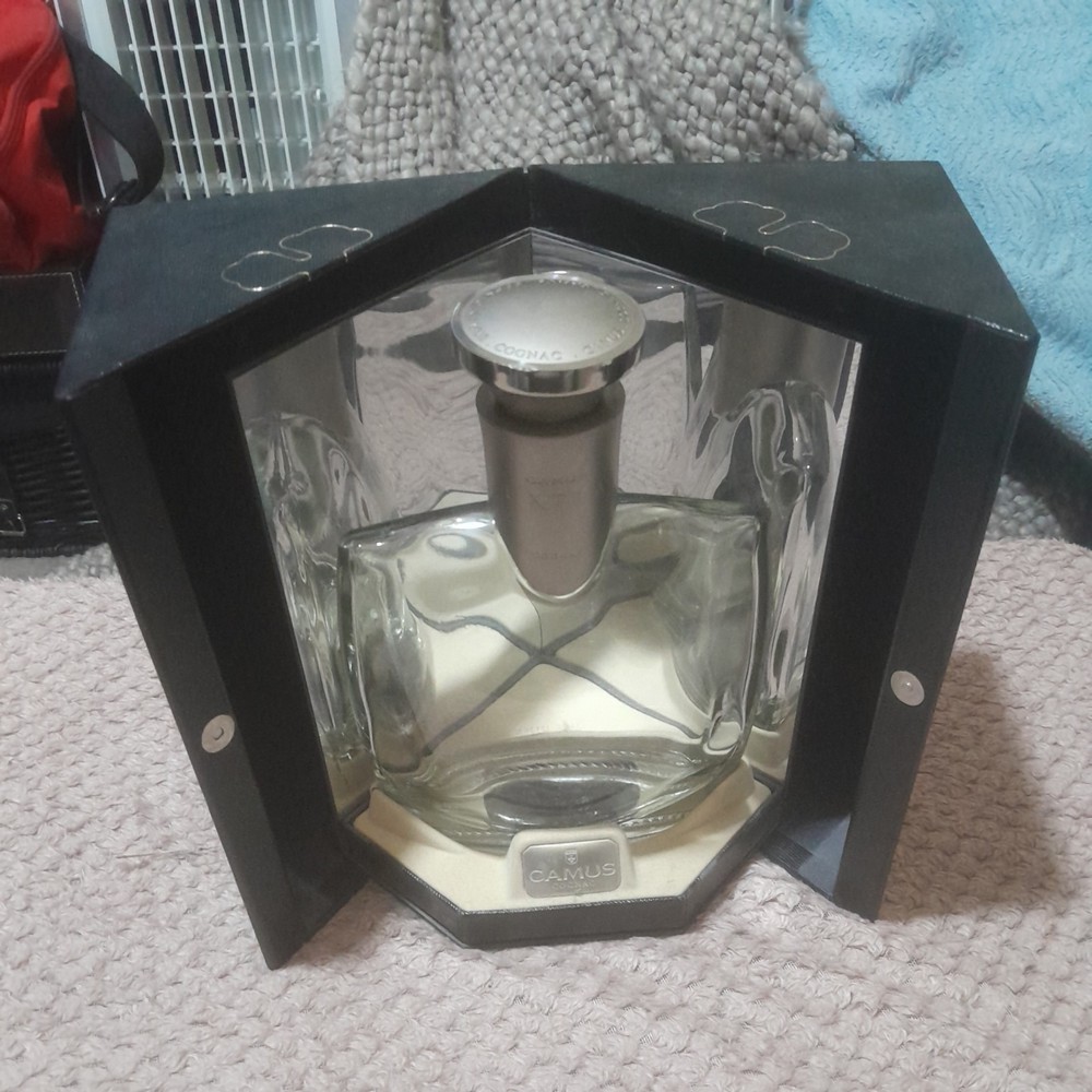 Authentic Empty Camus Extra Cognac Rare Crystal bottle 70cl Excellent Condition