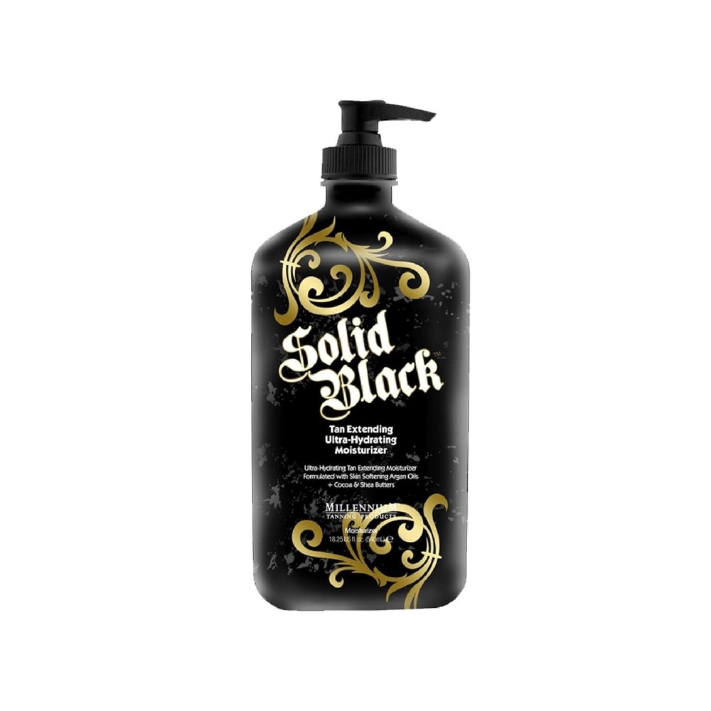 Millennium Tanning SOLID BLACK TAN EXTENDING MOISTURIZER - 18.25 oz