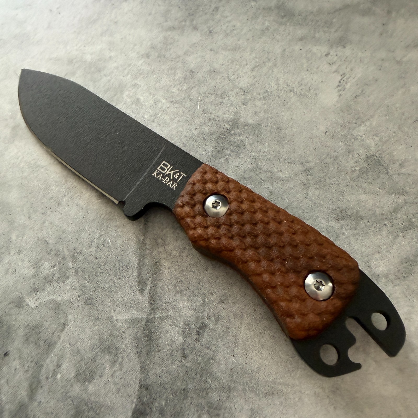 Dragonscales handlesscales compatible with Kabar BK-11 Necker knife (w/hardware)