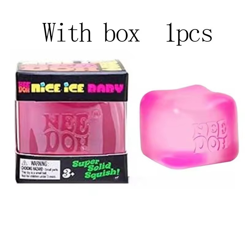 Schylling NeeDoh Nice Cube -Sensory Squeeze Toy with Super Solid Squish - 2.25"