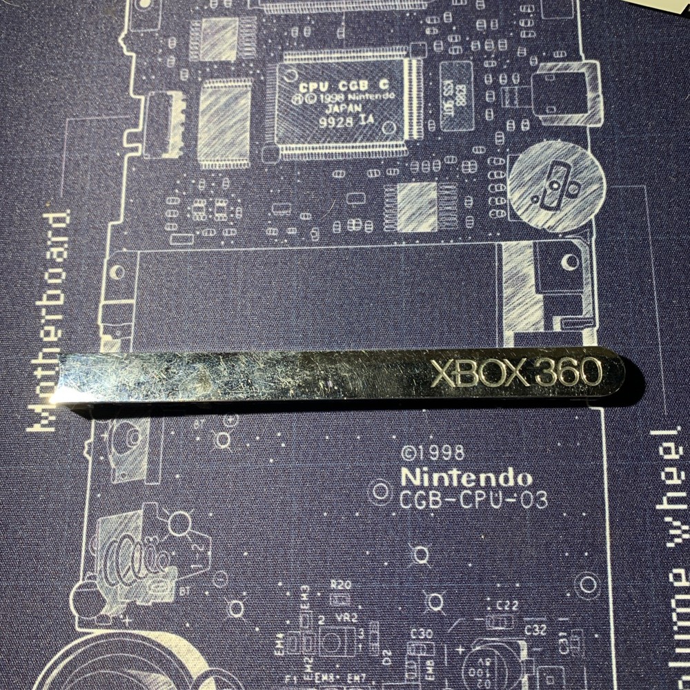 Microsoft Xbox 360 Silver DVD Drive Bezel Replacement