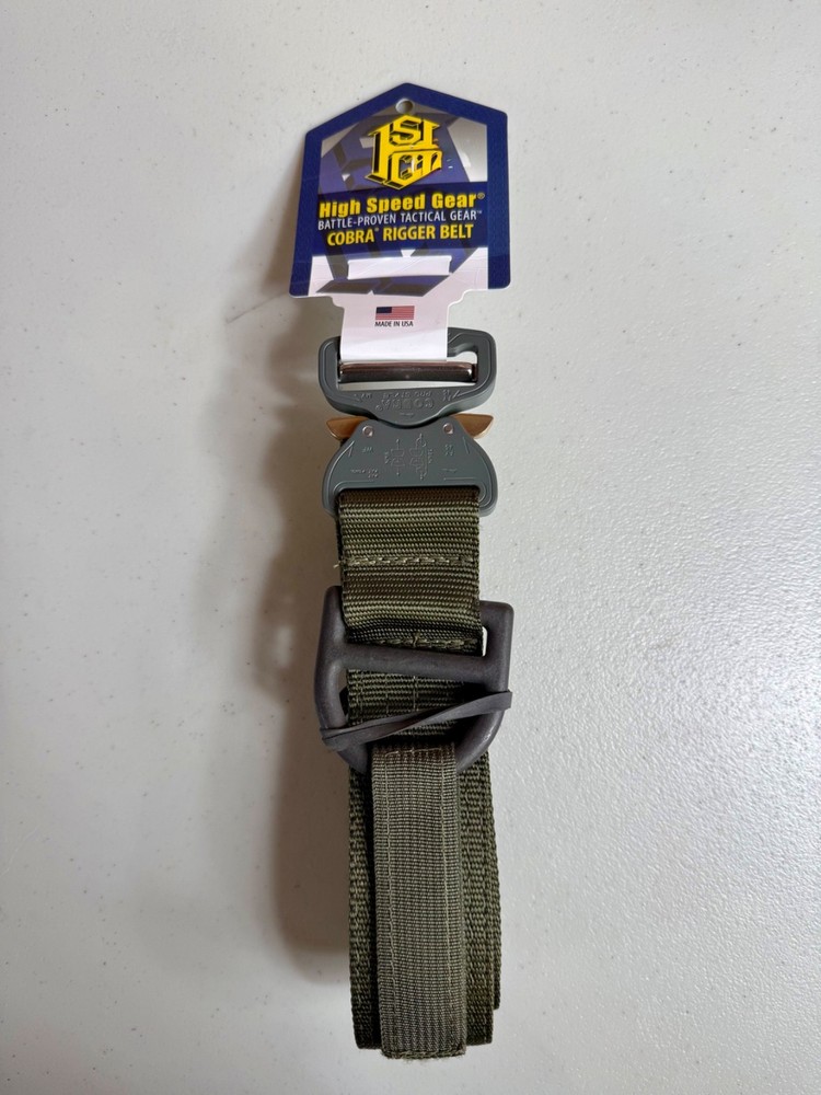 HSGI Cobra Rigger Belt 1.75" w/ Loop inner Size Medium Olive Drab
