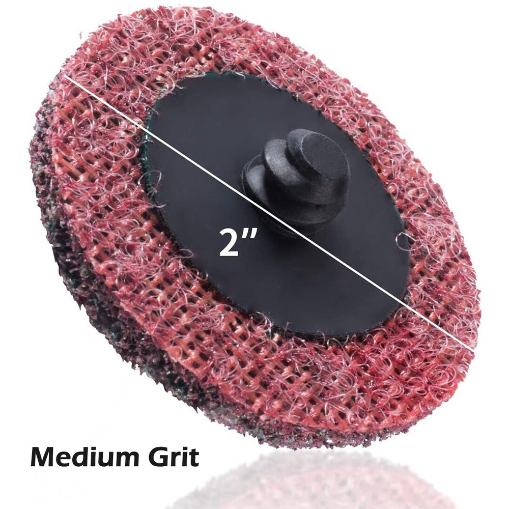 50PCS 2 inch Sanding Discs Medium Red Quick Change Discs
