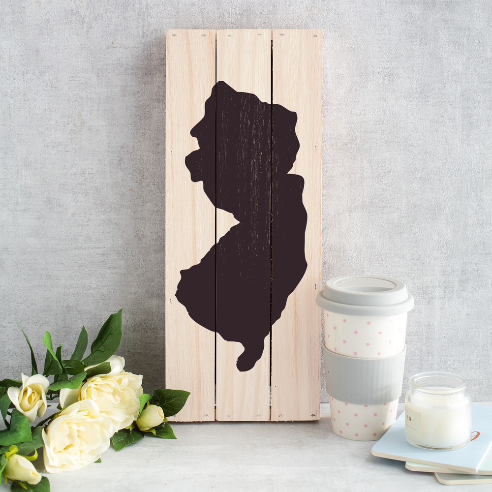 New Jersey State Stencil - Durable & Reusable Mylar Stencils