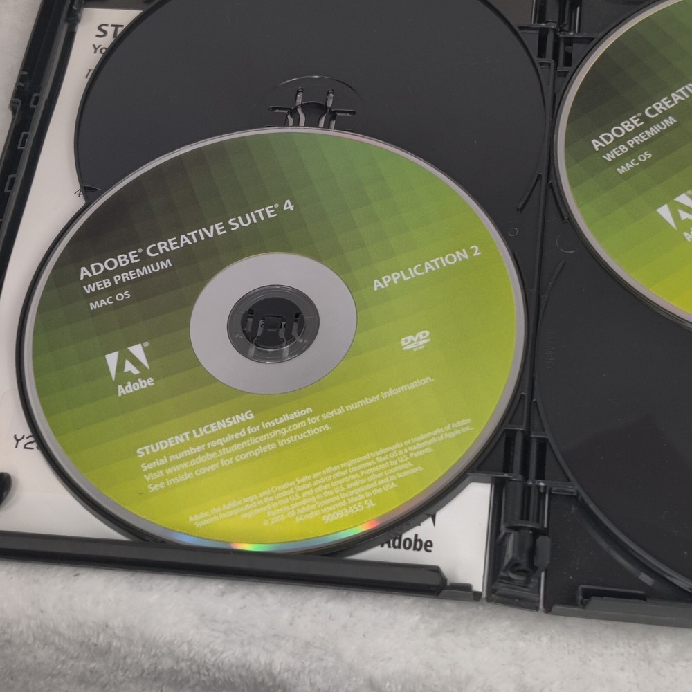 Adobe Creative Suite 4 Web Premium Mac OS Dreamweaver software